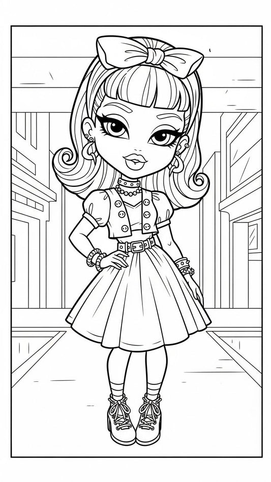 IT Girl Era coloring Book Digital Download