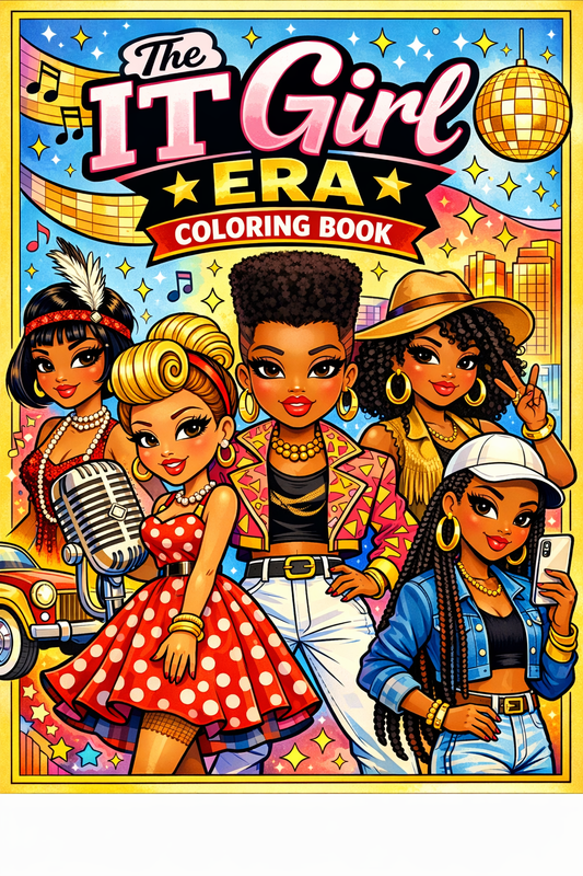 IT Girl Era coloring Book Digital Download