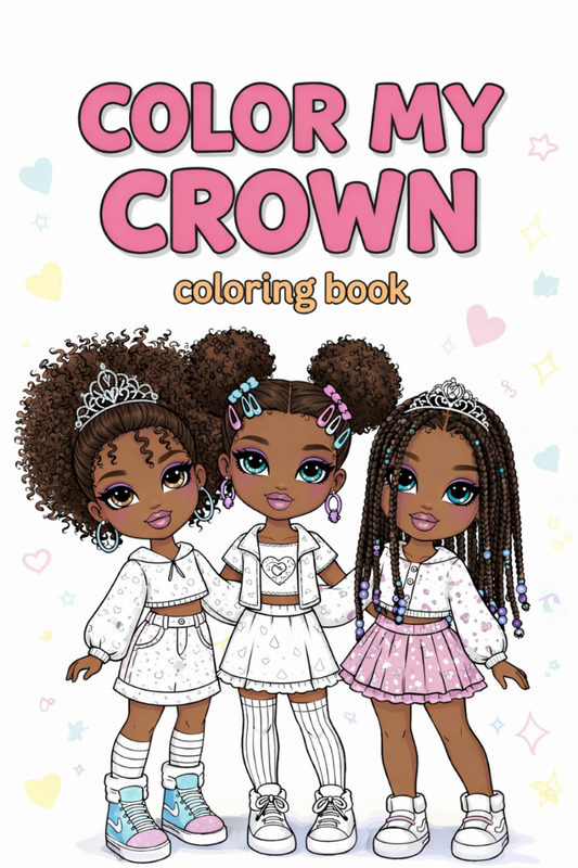 Color My Crown Coloring Book Digital Download